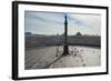 Palace Square with the Alexander Column before the Hermitage (Winter Palace)-Michael-Framed Photographic Print