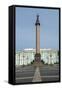 Palace Square with the Alexander Column before the Hermitage (Winter Palace)-Michael-Framed Stretched Canvas