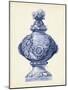 Palace Urns in Indigo I-Vision Studio-Mounted Art Print