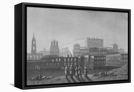 'Palaces of Pashov Menzikov, Apraxin &c. Belgorod, Moscow', 1817-I Clark-Framed Stretched Canvas