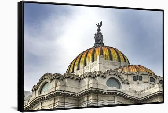 Palacio de Bellas Artes, Mexico City, Mexico. Mexican Eagle on top.-William Perry-Framed Stretched Canvas