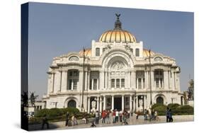 Palacio De Belles Artes and Torre Latinoamericana, Mexico City, Mexico, North America-Tony Waltham-Stretched Canvas