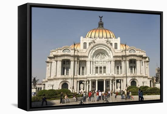 Palacio De Belles Artes and Torre Latinoamericana, Mexico City, Mexico, North America-Tony Waltham-Framed Stretched Canvas