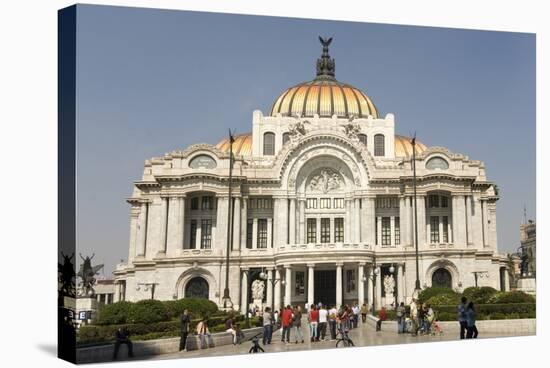 Palacio De Belles Artes and Torre Latinoamericana, Mexico City, Mexico, North America-Tony Waltham-Stretched Canvas