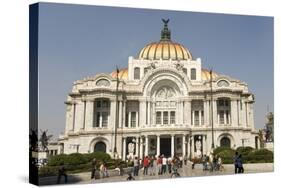 Palacio De Belles Artes and Torre Latinoamericana, Mexico City, Mexico, North America-Tony Waltham-Stretched Canvas
