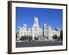 Palacio De Comunicaciones, Plaza De La Cibeles, Madrid, Spain-Hans Peter Merten-Framed Photographic Print