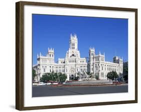 Palacio De Comunicaciones, Plaza De La Cibeles, Madrid, Spain-Hans Peter Merten-Framed Photographic Print