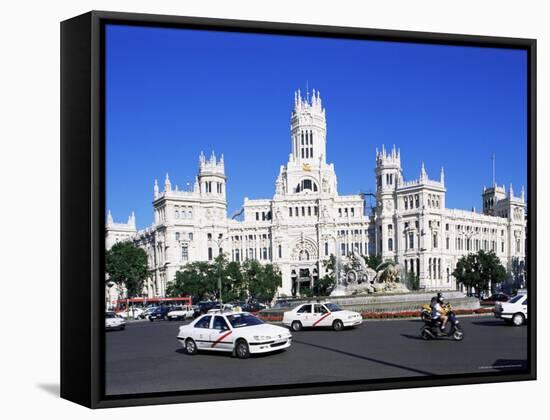 Palacio De Comunicaciones, Plaza De La Cibeles, Madrid, Spain-Hans Peter Merten-Framed Stretched Canvas