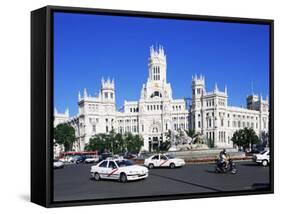 Palacio De Comunicaciones, Plaza De La Cibeles, Madrid, Spain-Hans Peter Merten-Framed Stretched Canvas