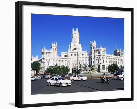 Palacio De Comunicaciones, Plaza De La Cibeles, Madrid, Spain-Hans Peter Merten-Framed Photographic Print