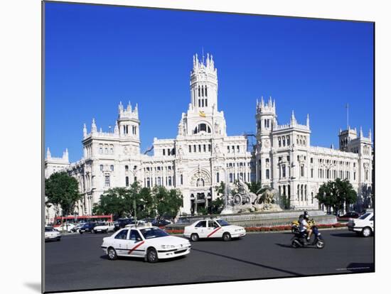 Palacio De Comunicaciones, Plaza De La Cibeles, Madrid, Spain-Hans Peter Merten-Mounted Photographic Print