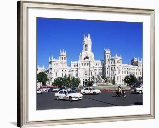 Palacio De Comunicaciones, Plaza De La Cibeles, Madrid, Spain-Hans Peter Merten-Framed Photographic Print