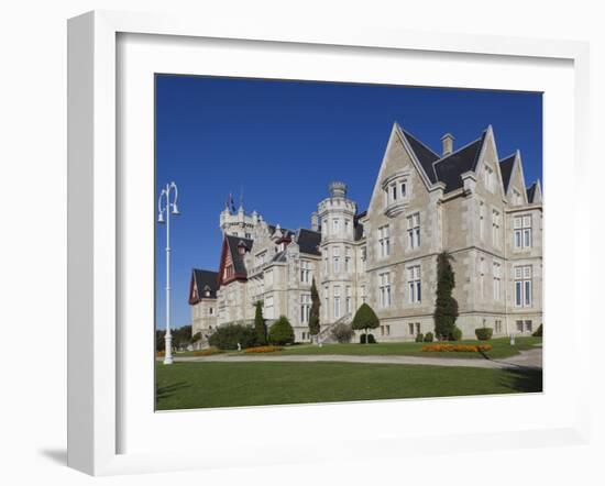 Palacio De La Magdalena, Santander, Spain-Walter Bibikow-Framed Premium Photographic Print