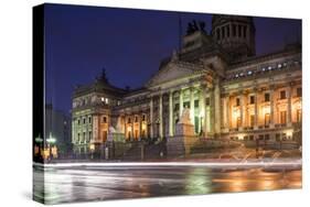 Palacio Del Congreso at Night, Buenos Aires, Argentina, South America-Ben Pipe-Stretched Canvas