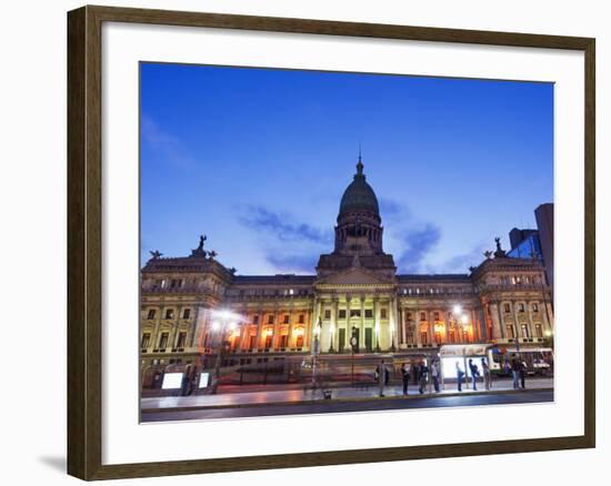 Palacio Del Congreso (National Congress Building), Plaza Del Congreso, Buenos Aires, Argentina-Christian Kober-Framed Photographic Print