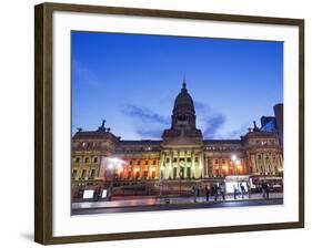 Palacio Del Congreso (National Congress Building), Plaza Del Congreso, Buenos Aires, Argentina-Christian Kober-Framed Photographic Print