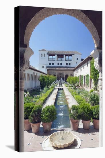 Palacio Del Generalife, Alhambra, Granada, Andalucia, Spain-Rob Tilley-Stretched Canvas