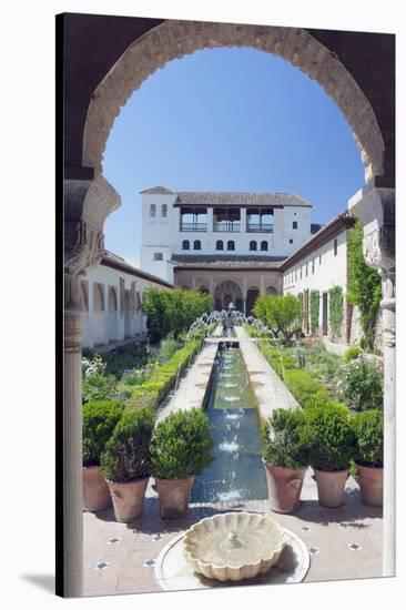 Palacio Del Generalife, Alhambra, Granada, Andalucia, Spain-Rob Tilley-Stretched Canvas