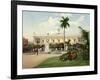 Palacio Del Gobierno General and Plaza De Armas, Habana, 1900-null-Framed Giclee Print
