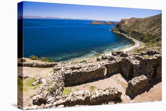 Palacio Del Inca at Chincana Ruins, Lake Titicaca, Bolivia-Matthew Williams-Ellis-Stretched Canvas