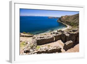 Palacio Del Inca at Chincana Ruins, Lake Titicaca, Bolivia-Matthew Williams-Ellis-Framed Photographic Print