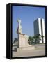 Palacio Do Congresso from the Palace of Justice, Brasilia, Unesco World Heritage Site, Brazil-Geoff Renner-Framed Stretched Canvas