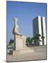 Palacio Do Congresso from the Palace of Justice, Brasilia, Unesco World Heritage Site, Brazil-Geoff Renner-Mounted Photographic Print