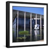 Palacio Do Itamaraty, Brasilia, UNESCO World Heritage Site, Brazil, South America-Geoff Renner-Framed Photographic Print