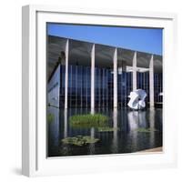 Palacio Do Itamaraty, Brasilia, UNESCO World Heritage Site, Brazil, South America-Geoff Renner-Framed Photographic Print