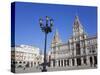 Palacio Municipal (Town Hall) on Plaza De Maria Pita, La Coruna City, Galicia, Spain, Europe-Richard Cummins-Stretched Canvas