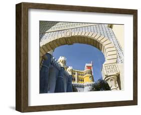Palacio Nacional da Pena in Sintra near Lisbon, part of UNESCO. Portugal-Martin Zwick-Framed Photographic Print