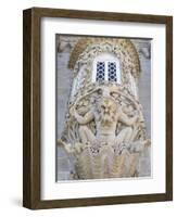 Palacio Nacional da Pena in Sintra near Lisbon, part of UNESCO. The Triton Gate. Portugal-Martin Zwick-Framed Photographic Print