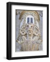 Palacio Nacional da Pena in Sintra near Lisbon, part of UNESCO. The Triton Gate. Portugal-Martin Zwick-Framed Photographic Print