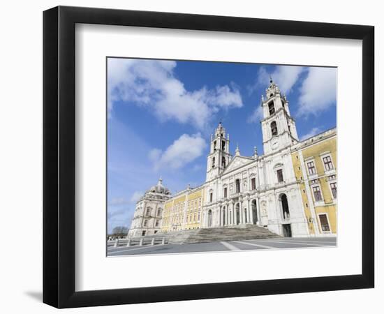 Palacio Nacional de Mafra the most monumental palace and monastery in Portugal. Front of the minste-Martin Zwick-Framed Photographic Print