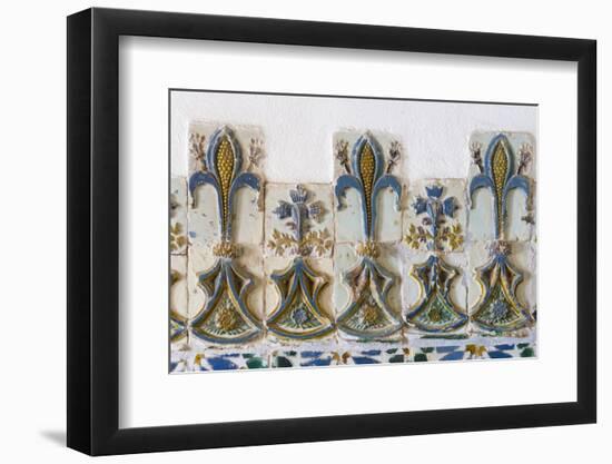 Palacio Nacional de Sintra, near Lisbon, part of UNESCO. Decoration with azulejo in the throne hall-Martin Zwick-Framed Photographic Print