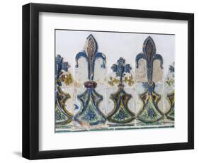 Palacio Nacional de Sintra, near Lisbon, part of UNESCO. Decoration with azulejo in the throne hall-Martin Zwick-Framed Photographic Print