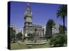 Palacio Salvo, Plaza Independenca, Montevideo, Uruguay, South America-Walter Rawlings-Stretched Canvas