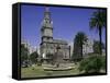 Palacio Salvo, Plaza Independenca, Montevideo, Uruguay, South America-Walter Rawlings-Framed Stretched Canvas