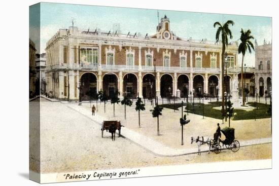 Palacio Y Capitania General, Cuba, 1907-null-Stretched Canvas