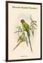 Palaeornis Rosa - Blossom-Headed Parakeet-John Gould-Framed Art Print