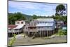 Palafita stilt wooden houses on Chiloe Island, Northern Patagonia, Chile, South America-Alex Robinson-Mounted Photographic Print