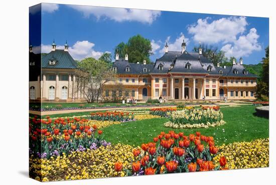 Palais at Pillnitz Castle near Dresden, Saxony, Germany-null-Stretched Canvas