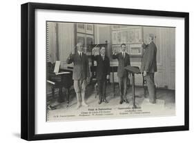 Palais de Fonfainebleau, Conservatoire américain : Classe des chefs d'orchestre Professeur Francis-null-Framed Giclee Print