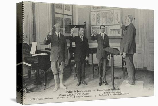 Palais de Fonfainebleau, Conservatoire américain : Classe des chefs d'orchestre Professeur Francis-null-Stretched Canvas