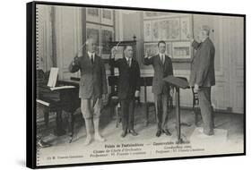 Palais de Fonfainebleau, Conservatoire américain : Classe des chefs d'orchestre Professeur Francis-null-Framed Stretched Canvas