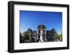 Palais de Justice and statue of William Tell, Lausanne, Vaud, Switzerland, Europe-Christian Kober-Framed Photographic Print