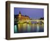 Palais De Justice and the River Seine in the Evening, Paris, France, Europe-Roy Rainford-Framed Photographic Print