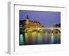 Palais De Justice and the River Seine in the Evening, Paris, France, Europe-Roy Rainford-Framed Photographic Print