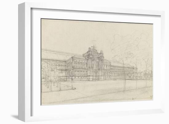 Palais de l'Industrie : façade principale : élévation-Max Berthelin-Framed Giclee Print