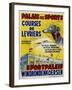 Palais Des Sports - Courses De Levriers - Sportspalais Windhondenkoersen Dog Racing Poster-null-Framed Giclee Print